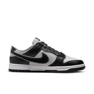 Nike Dunk Low ‘Chenille Swoosh ?C Black Grey Fog’