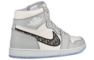 Dior x Air Jordan 1 High OG ‘White Wolf  Grey’