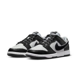 Nike Dunk Low ‘Chenille Swoosh ?C Black Grey Fog’