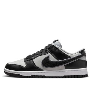 Nike Dunk Low ‘Chenille Swoosh ?C Black Grey Fog’