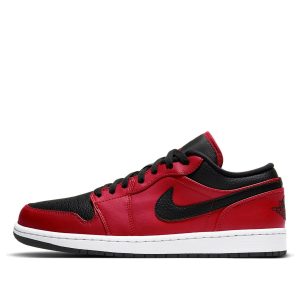 Air Jordan 1 Low ‘Reverse Bred Pebbled Swoosh’