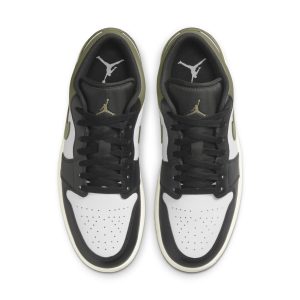 Air Jordan 1 Low “Black White Medium Olive”
