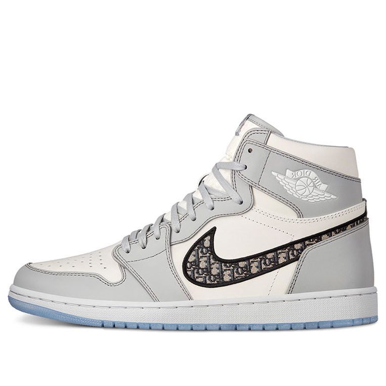 Dior x Air Jordan 1 High OG "White Wolf Grey"