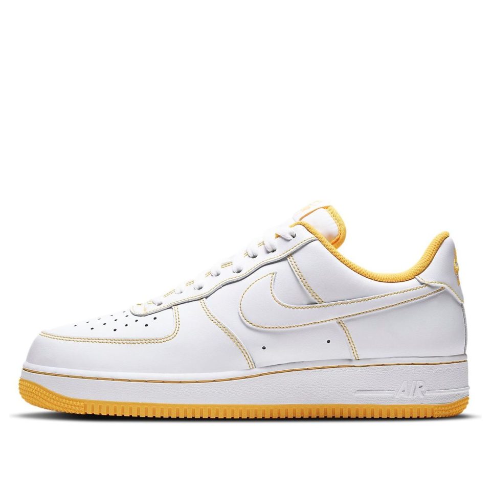 Nike Air Force 1 "07 "Contrast Stitch – White Laser Orange"